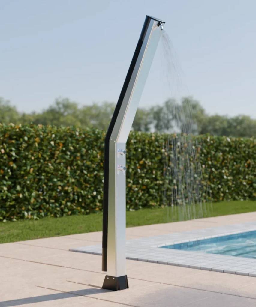 Douche solaire kascade de Giordano R Energy en France et les DOM
