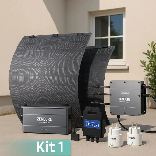 Giordano R Energy Kit1 Zendure : Kit Solar Flow 1200 W solaire + 1000W de stockage